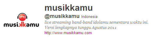 MusikKamu.com Twitter profile