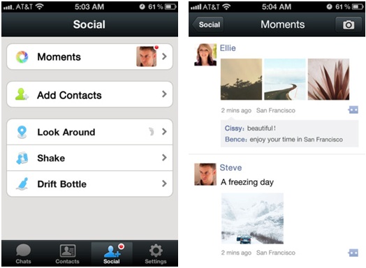 WeChat - Moments