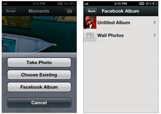 WeChat app Twitter, Facebook integration 02