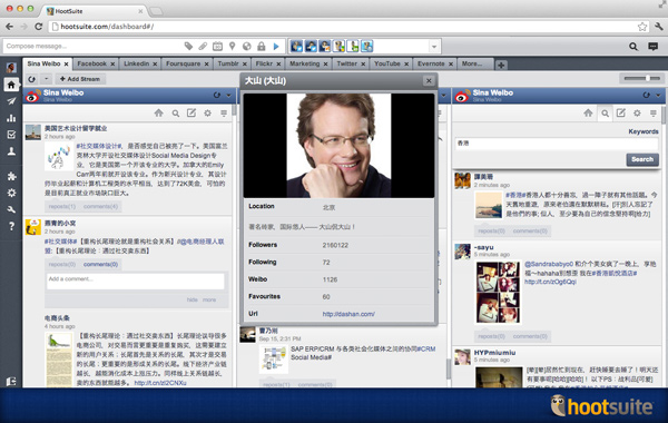 HootSuite Sina Weibo