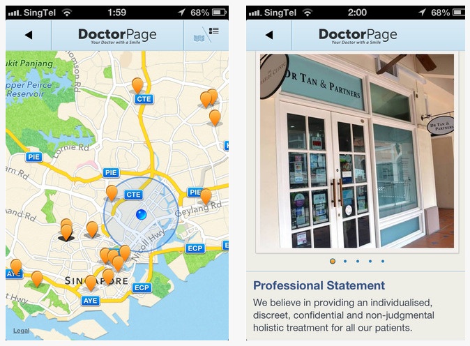 DoctorPage app