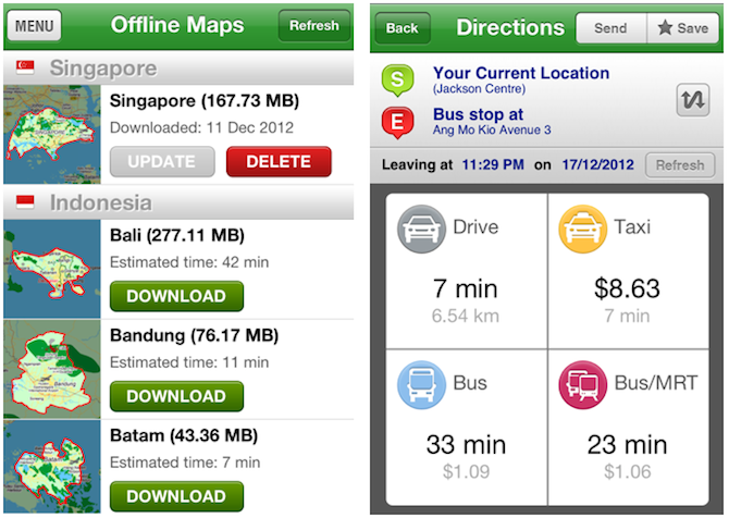 Screen Shot Screen shots of Street Directory app