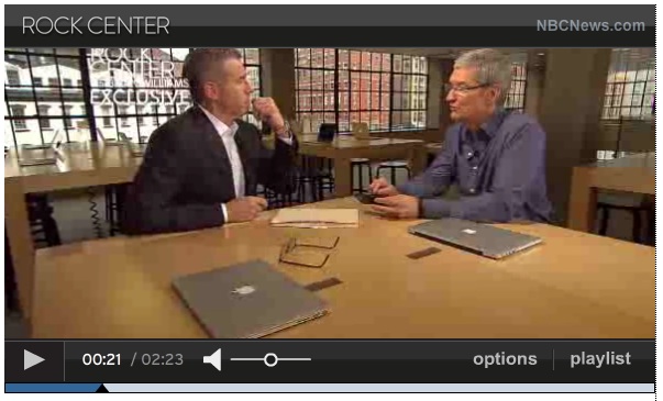 Tim Cook on NBC