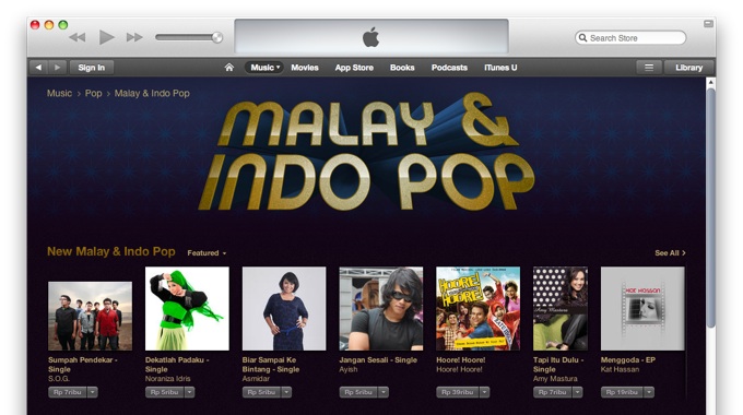 iTunes Music Store, India and Indonesia 01