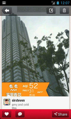 Vida PM2.5 pollution photo filter Vida PM2.5 pollution photo filter