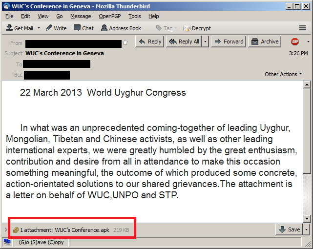 Android spyware from China targets human rights Android spyware from China targets human rights
