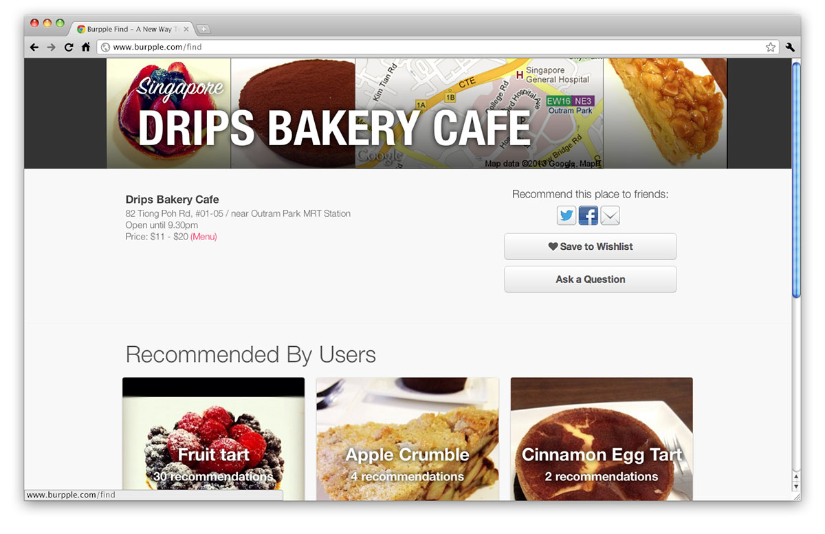 Burpple Find, Singapore restaurant reviews