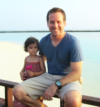 Tom and his daughter