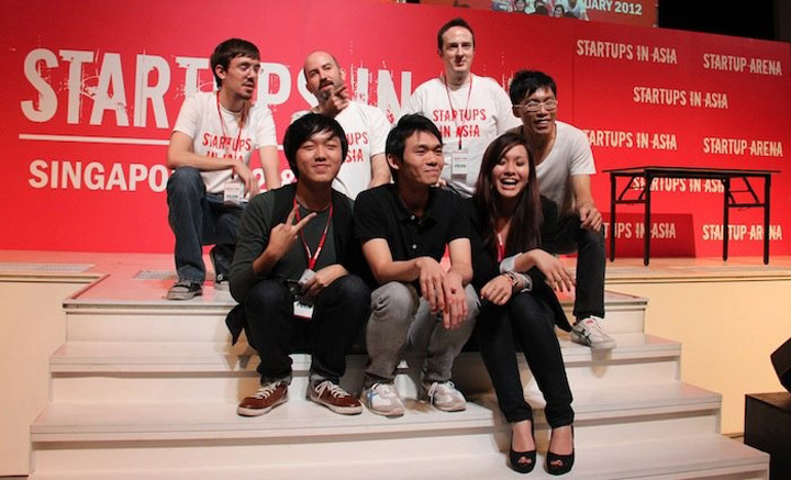 Tech in Asia team at Startup Asia Singapore 2012.