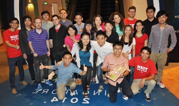 Tech in Asia team at Startup Asia Jakarta 2012.