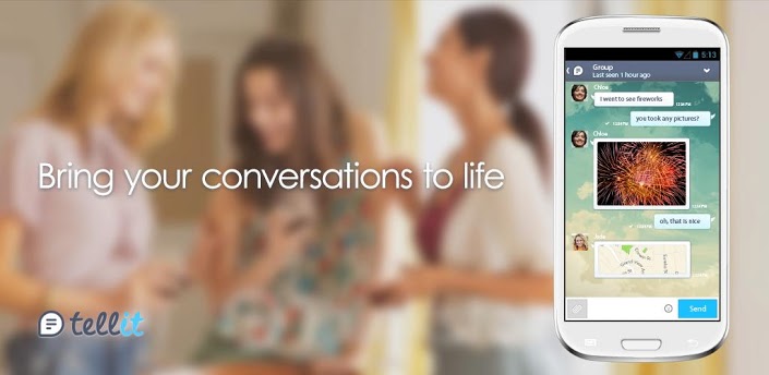 tellit gree mobile chat app