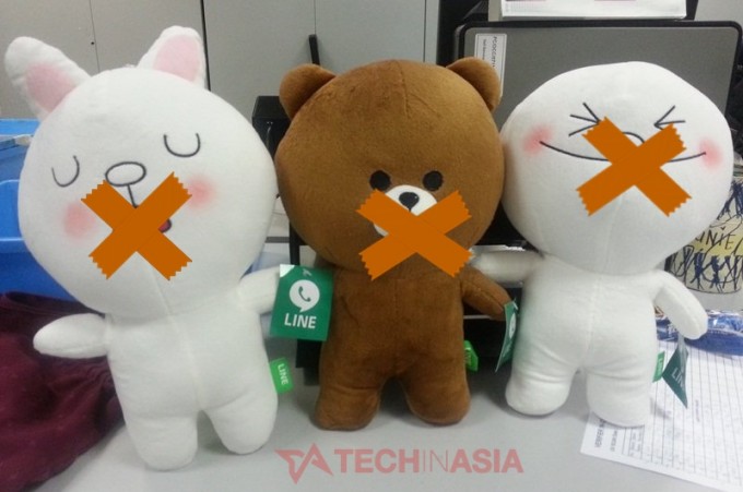 Line app censors Chinese words