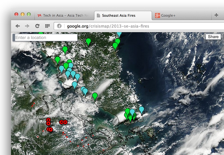 malaysia and singapore haze crisis maps