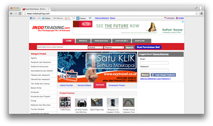 Indotrading website