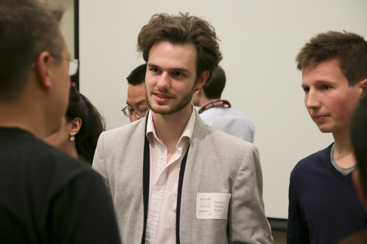Vandenbergh mingles with VCs after his victory.