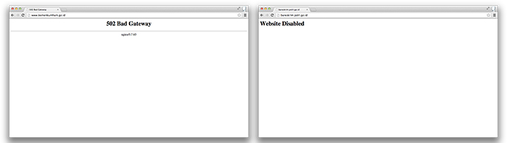 indonesian sites down