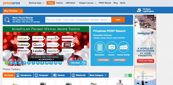 PriceArea site year end