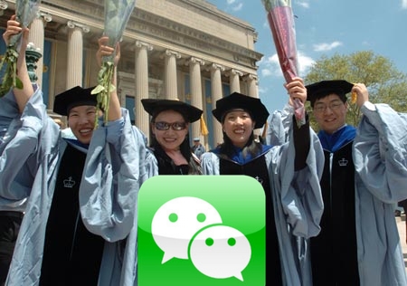 WeChat accounts used by US colleges