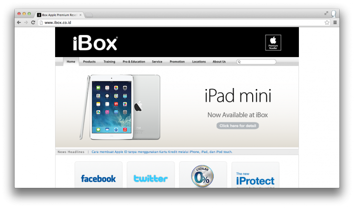 ibox site ipad mini