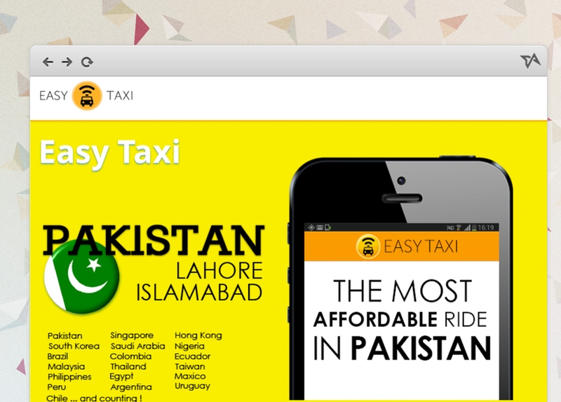 EasyTaxi Pakistan cities