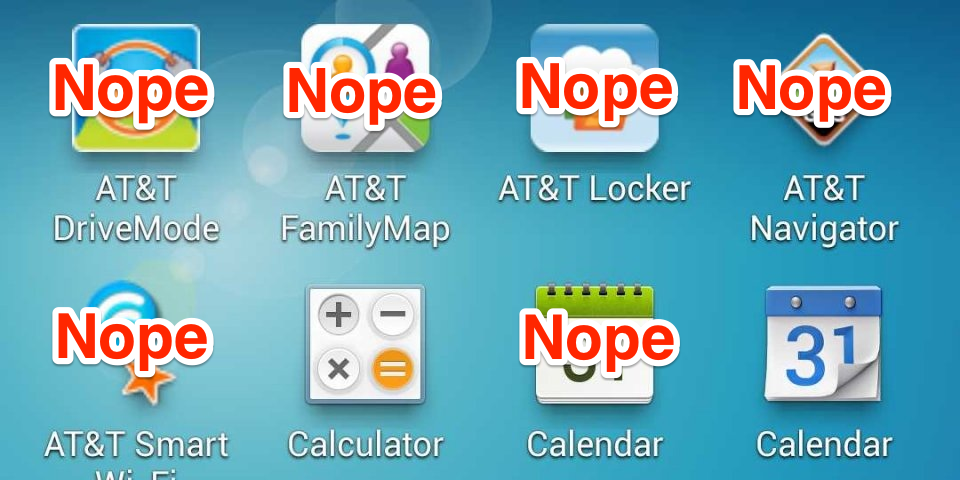 Samsung bloatware problem