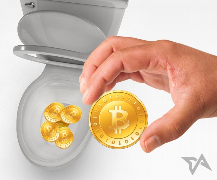 Bitcoin in the shitter