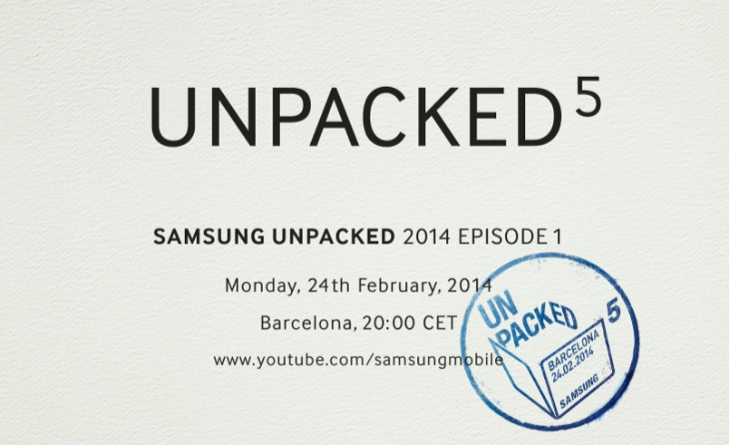 Get ready to see the new Samsung Galaxy S5 at launch event on February 24