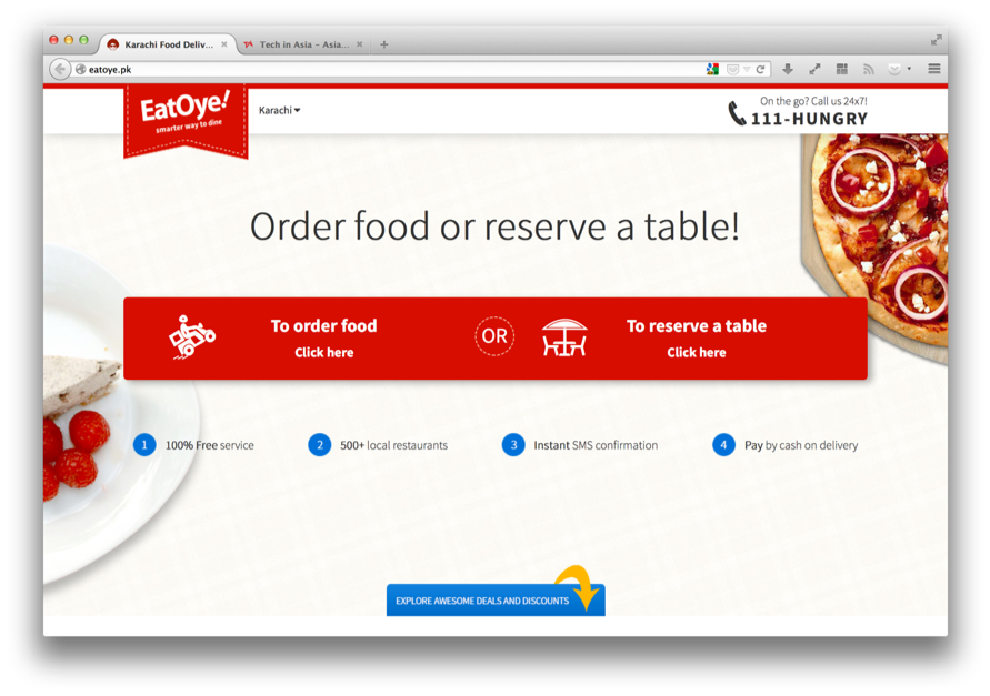 Pakistan gets a new food delivery option with the launch of EatOye