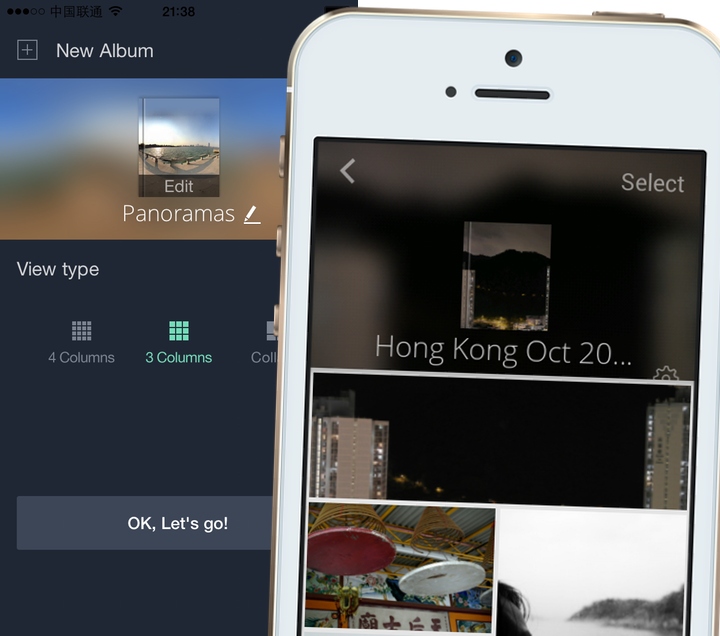 Tidy app for phone photo albums
