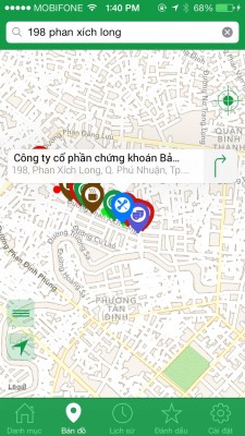 Not only can you search a place with its address, you can also search with key words.