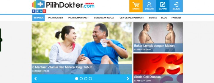 pilih dokter website