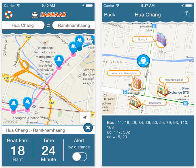 Sansaab transporation app