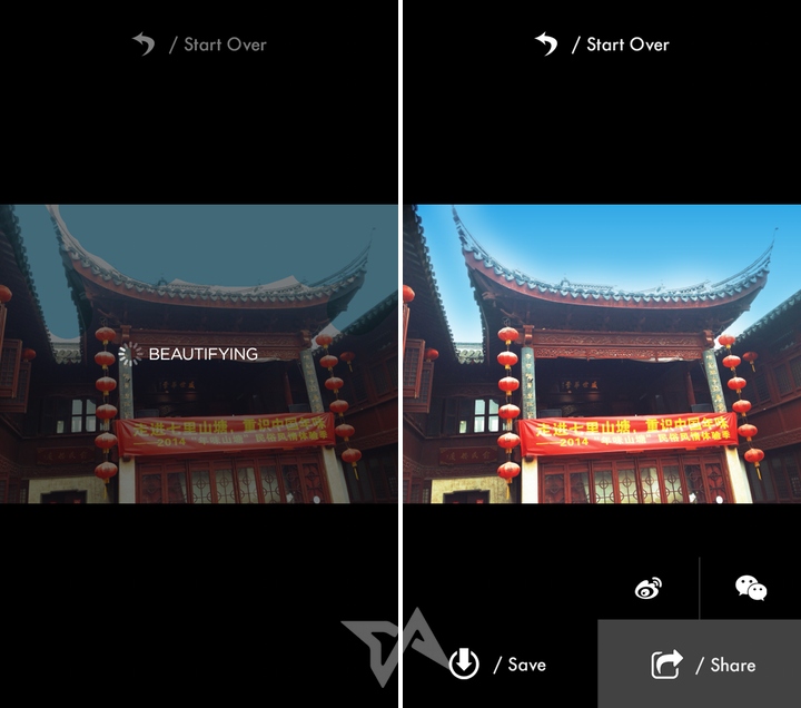 Environmental group invites Chinese people to reimagine their smoggy photos with blue skies