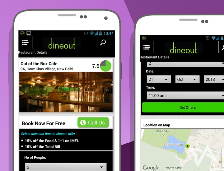 India, Dineout app