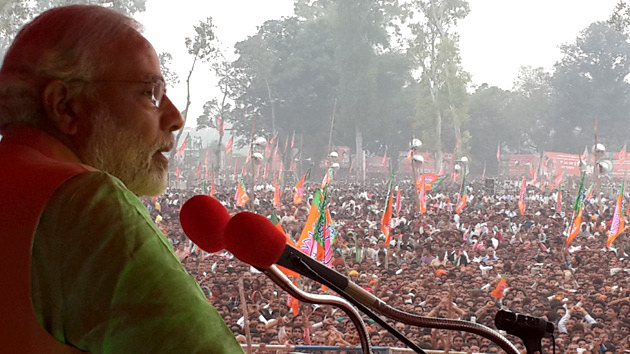 Narendra Modi's first tweet as new prime minister sets Twitter record in India