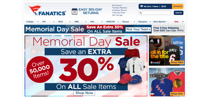 fanatics screens