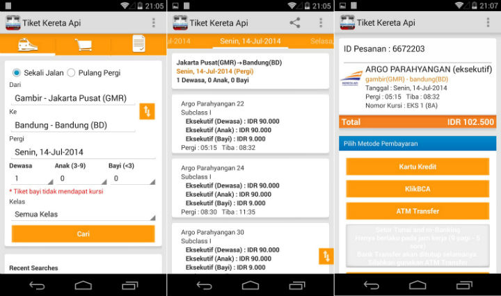 tiket kereta api