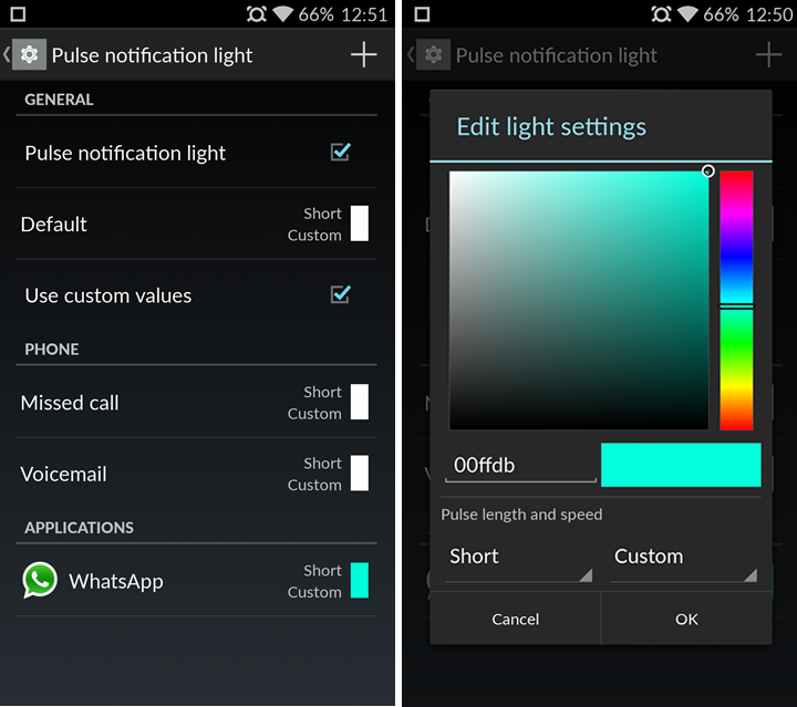cyanogen settings