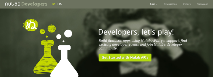 Nulab Developers screen