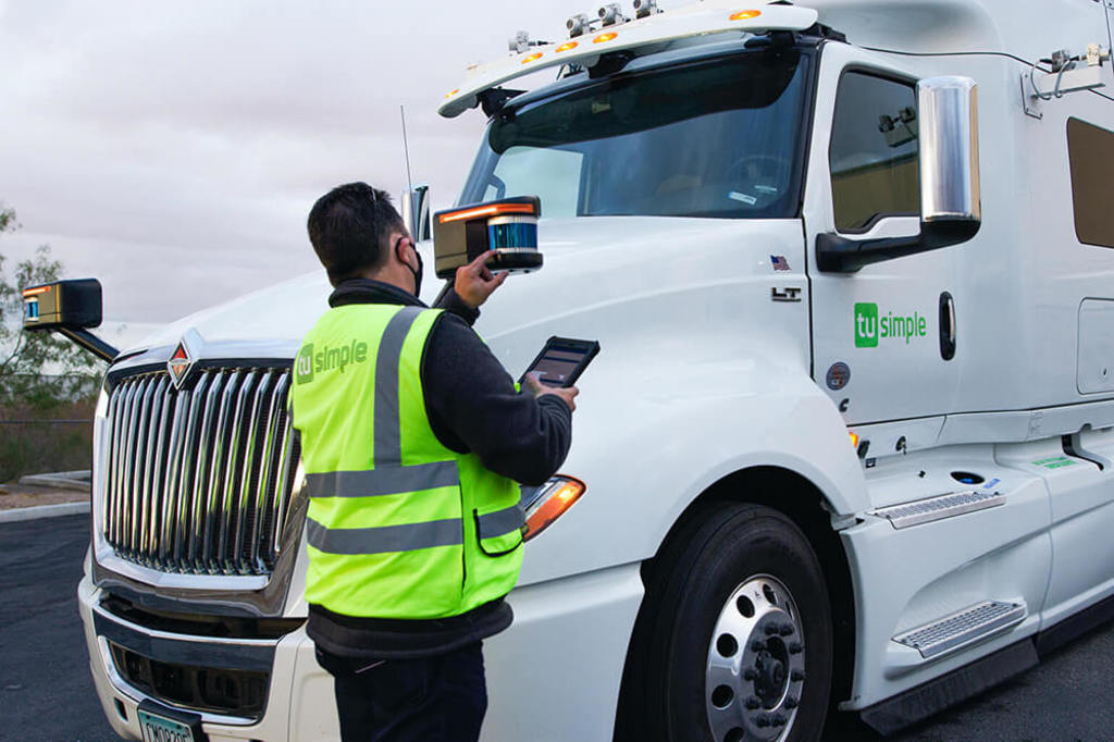 Driverless truck developer TuSimple debuts on Nasdaq
