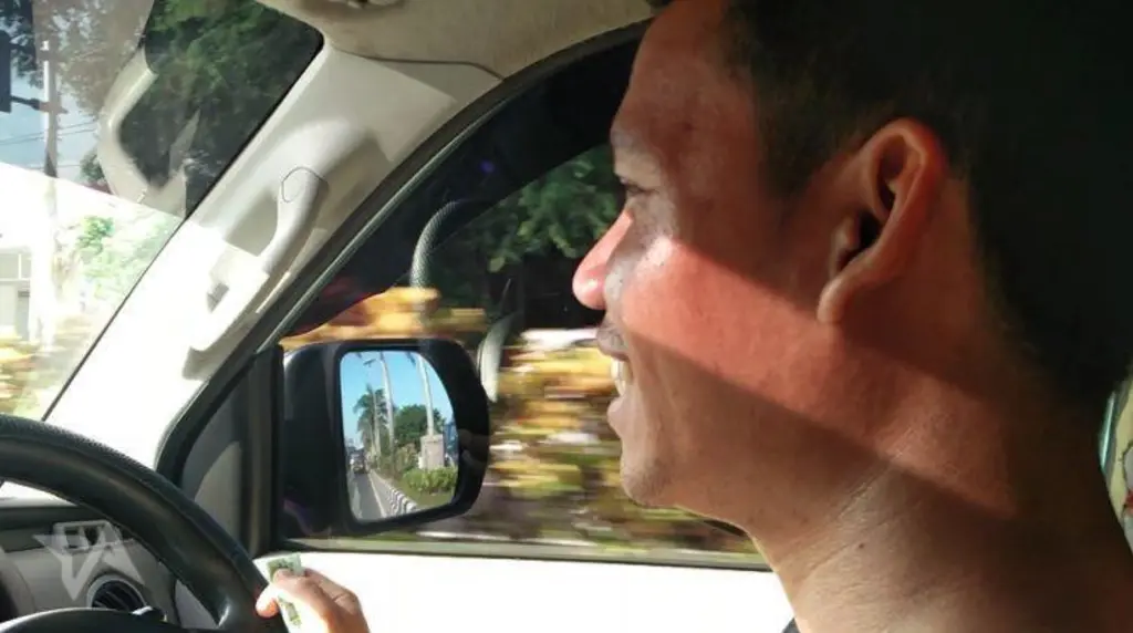 Taxi driver in Bali