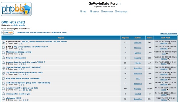 GoMovieDate Forum GoMovieDate Forum