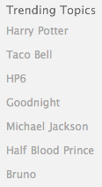 Twitter Trending Topics Twitter Trending Topics