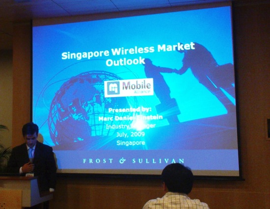 Marc Einstein of Frost and Sullivan presenting Marc Einstein of Frost and Sullivan presenting