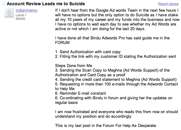 google suicide