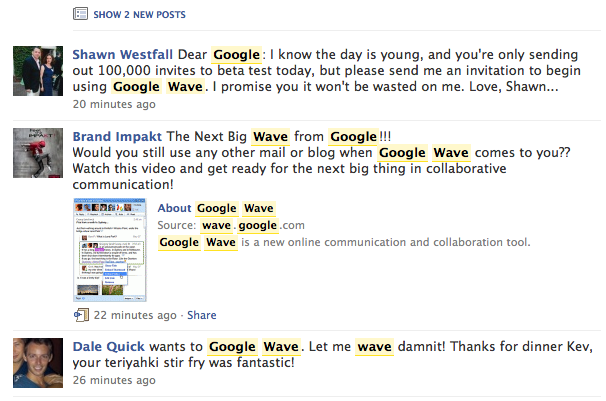 google wave facebook google wave facebook