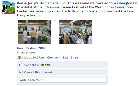 Ben Jerry FB