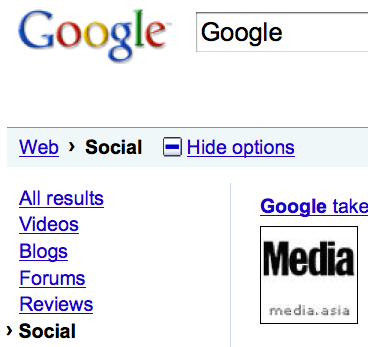 google social search
