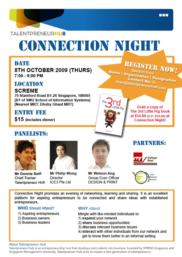 Connection Night 8 Oct flyer Connection Night 8 Oct flyer