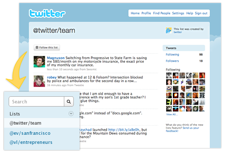 twitter list twitter list